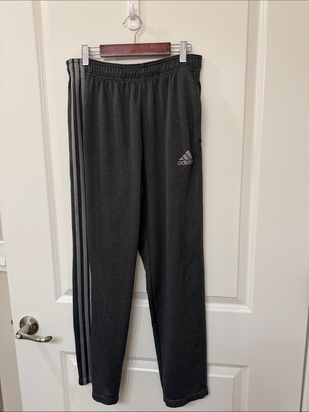 adidas Climalite 3-Stripes Track Pants Men's Jogger Pants in Black Size Medium